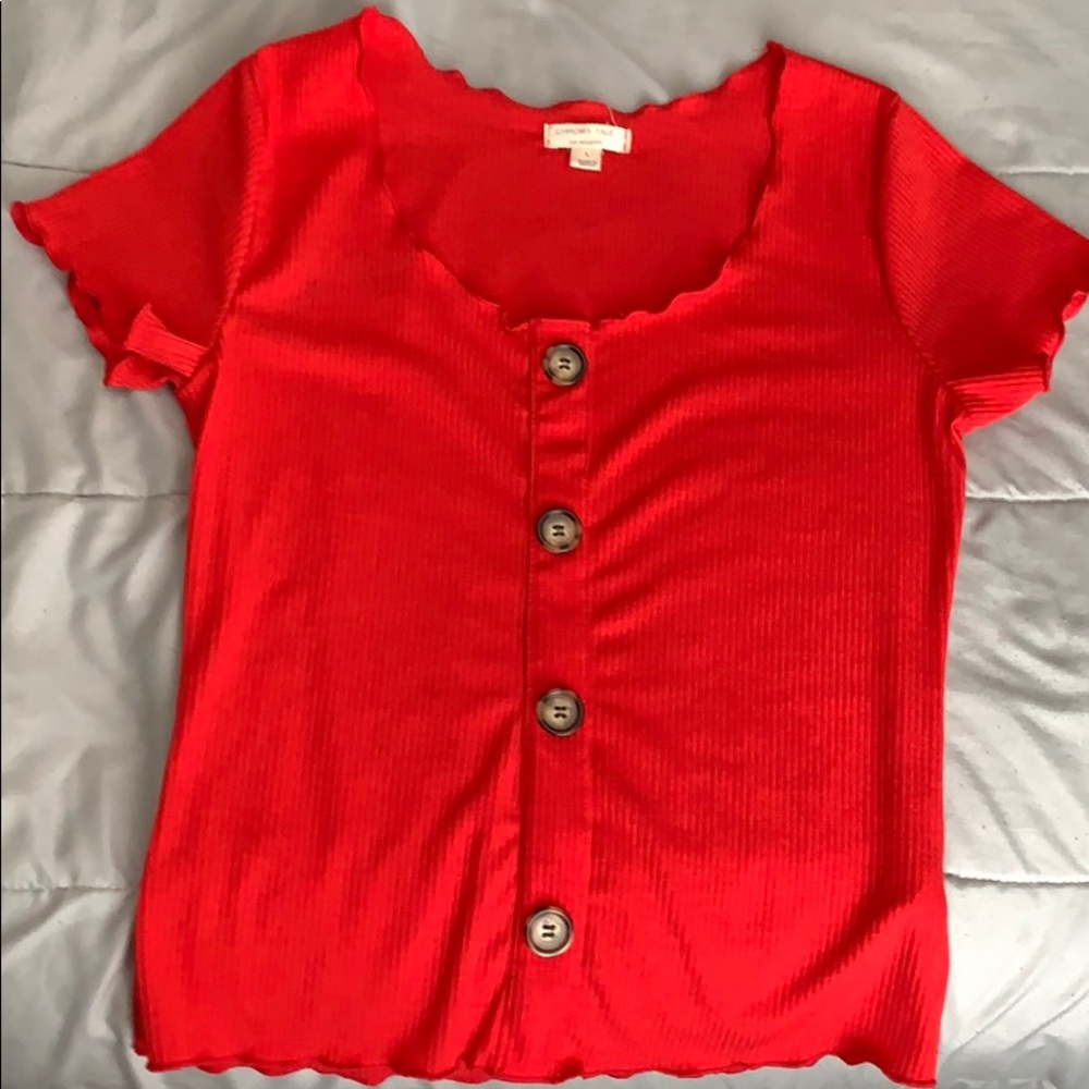 Chrome Tale Red Summer Top